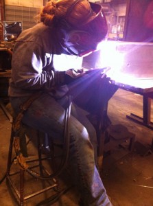 Danielle: Woman Welder at Work